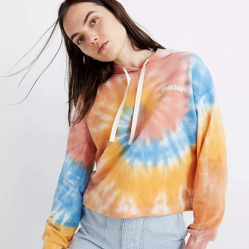 Madewell X Free & Easy Tie Dye Hoodie Sweatshirt Size XS - Picture 1 of 10